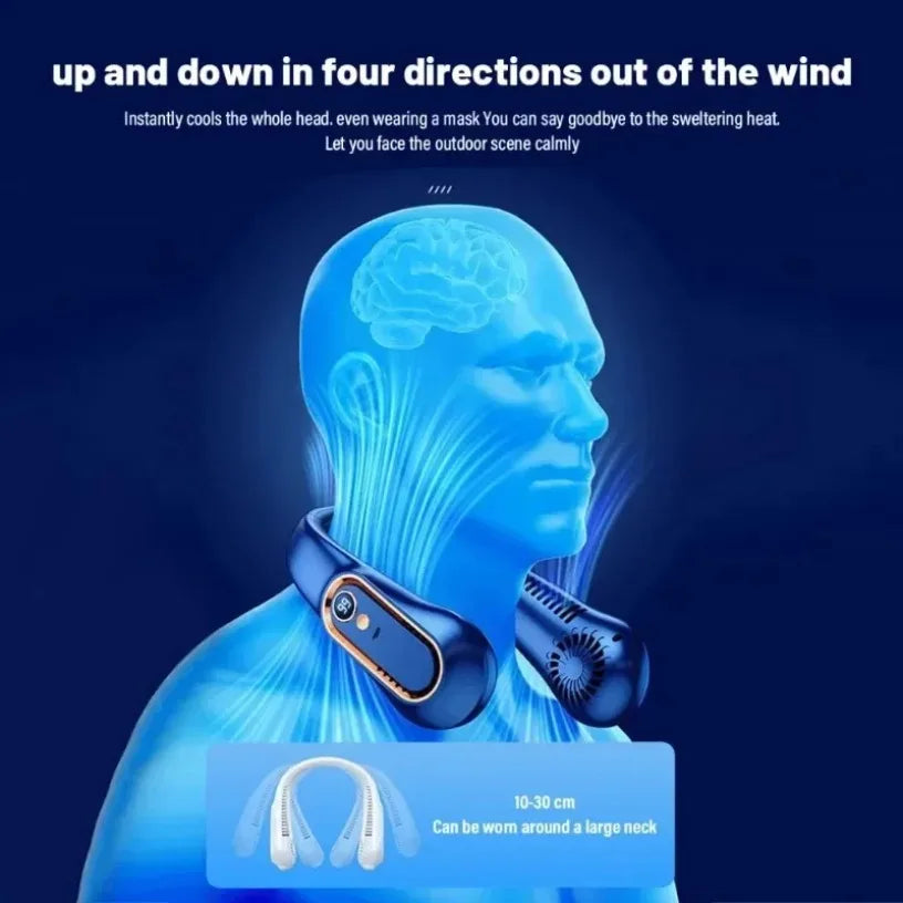 Portable Neck Fan – Silent, Stylish, Powerful